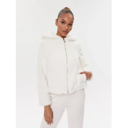 Zdjęcie Guess Futro W3BL50 WFSD0 Écru Regular Fit