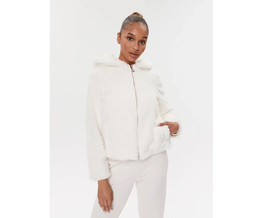 obrazek 1 Guess Futro W3BL50 WFSD0 Écru Regular Fit