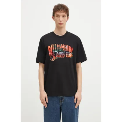 Zdjęcie Billionaire Boys Club t-shirt bawełniany Tropical Island Fill Arch Logo męski kolor czarny z nadrukiem B24460