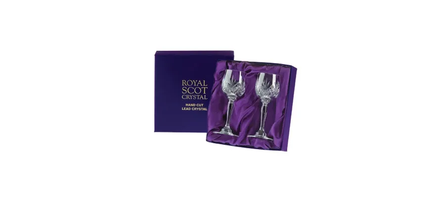 picture 1 Royal Scot Crystal Sherry Glasses Highland 2 p.