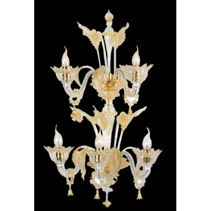 Zdjęcie Elegancka włoska lapma scienna na 5 żarówek