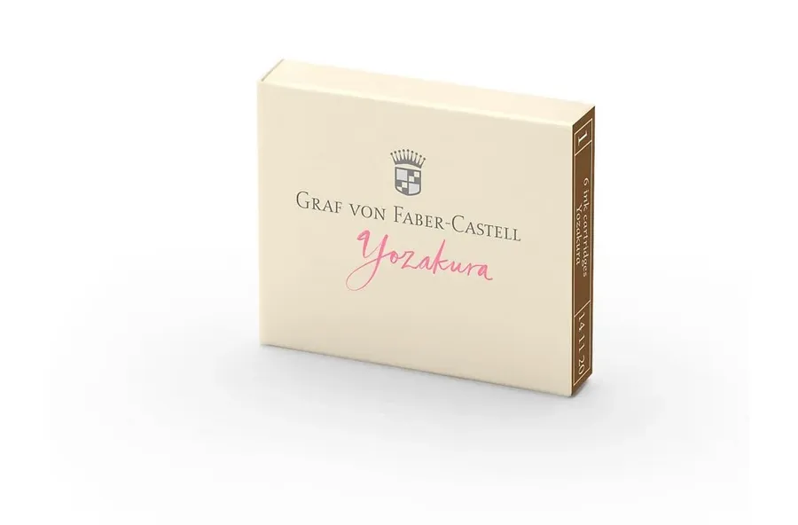 obrazek 1 Naboje do pióra w eleganckim pudełeczku - Guilloche Yozakura - Graf von Faber-Castel