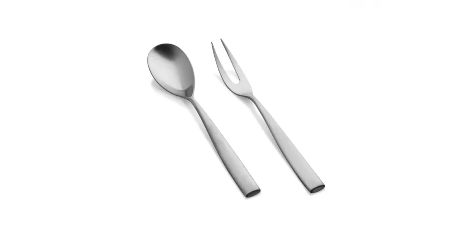 obrazek 3 Designerski włoski zestaw 6 widelców do serwowania sałatek Arte Ice ze stali nierdzewnej