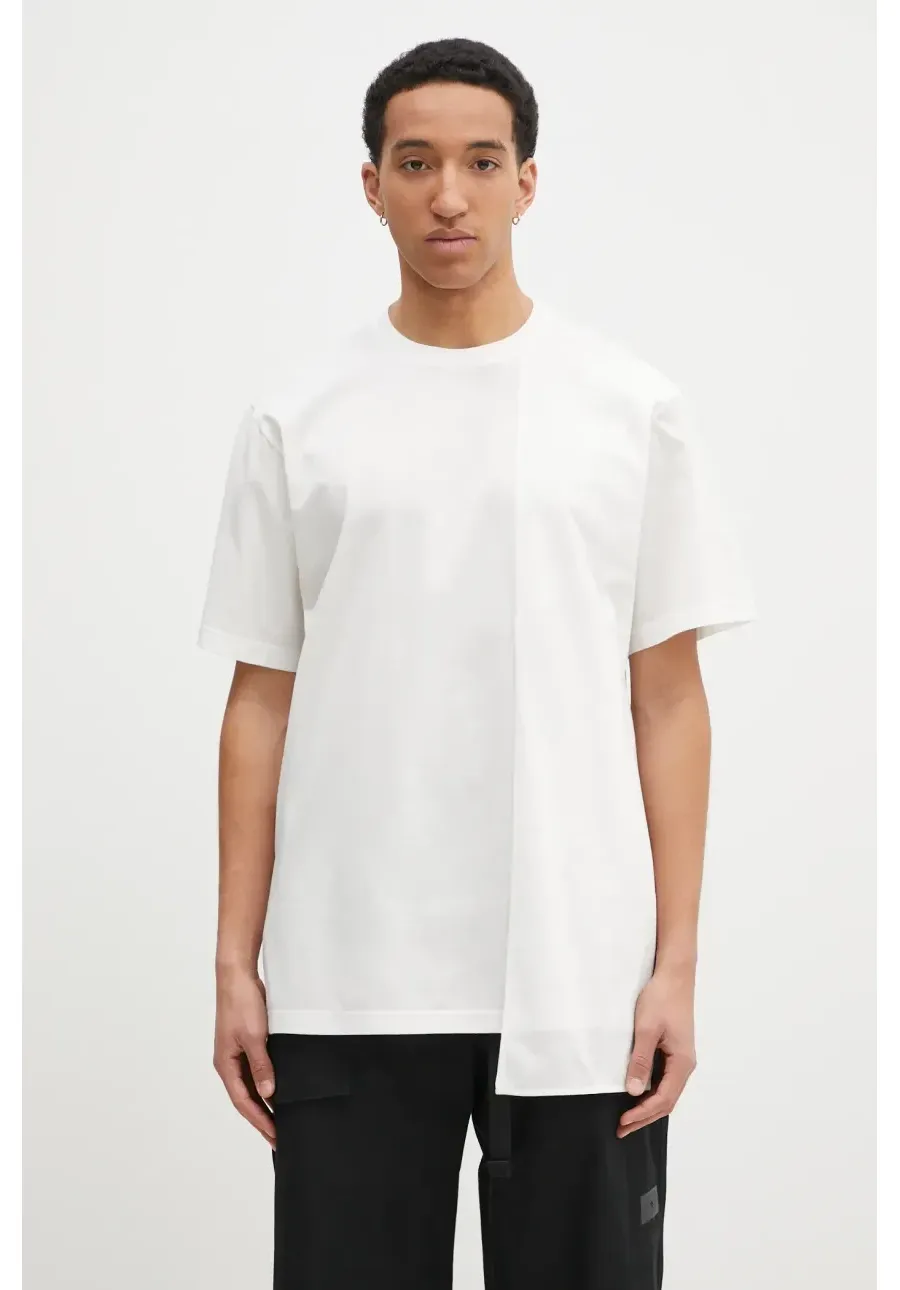 obrazek 1 Y-3 t-shirt Premium SS Tee męski kolor biały gładki JM7812