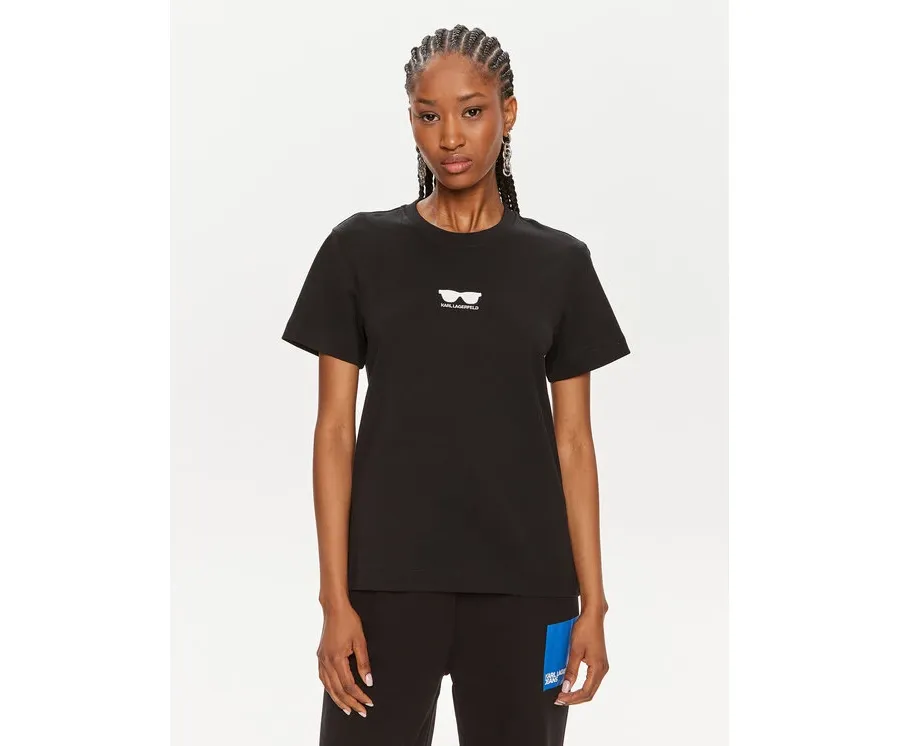 obrazek 1 KARL LAGERFELD T-Shirt 245W1717 Czarny Regular Fit