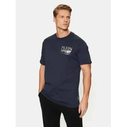 Zdjęcie Plein Sport T-Shirt AADC MTK7913 STE003N Granatowy Regular Fit