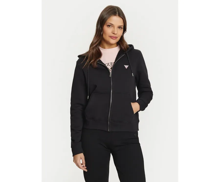obrazek 1 Guess Jeans Bluza GJ ZIP HOOD REG MINI W4YQ03 KC811 Czarny Regular Fit