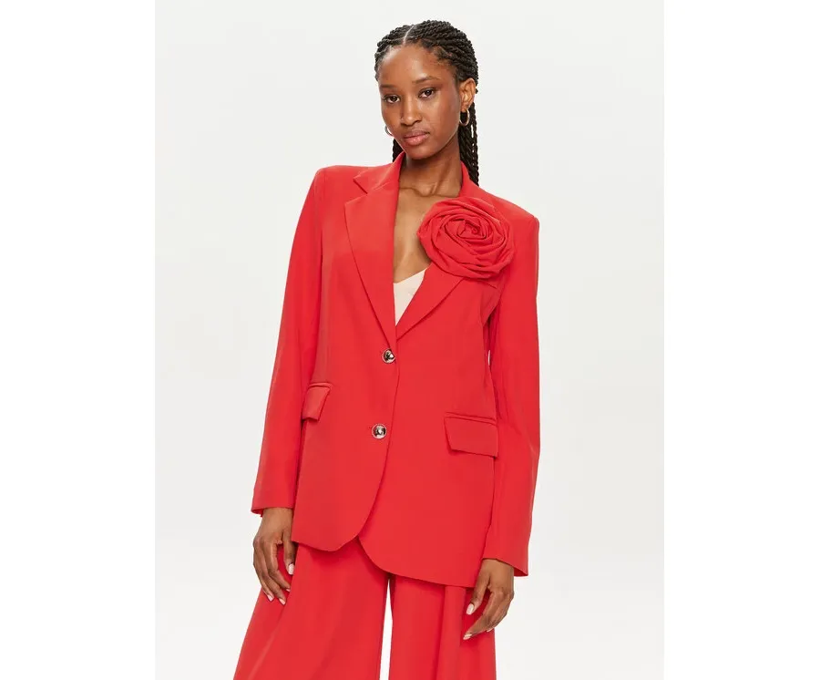 obrazek 1 Maryley Marynarka 24EB202/43FI Czerwony Regular Fit
