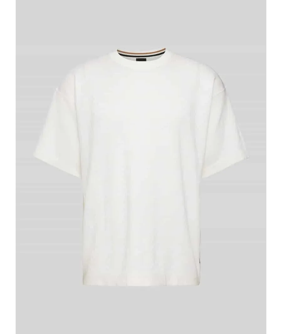 obrazek 1 T-shirt z prążkowanym, okrągłym dekoltem model ‘Darimo’