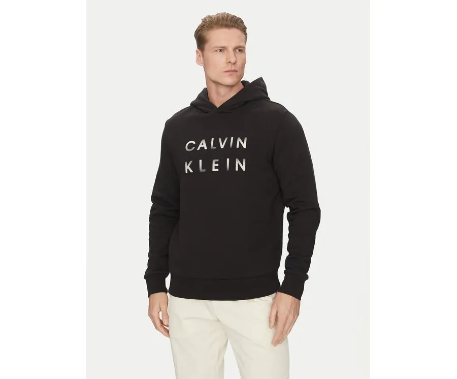 obrazek 1 Calvin Klein Bluza Enlarged Logo K10K114261 Czarny Regular Fit