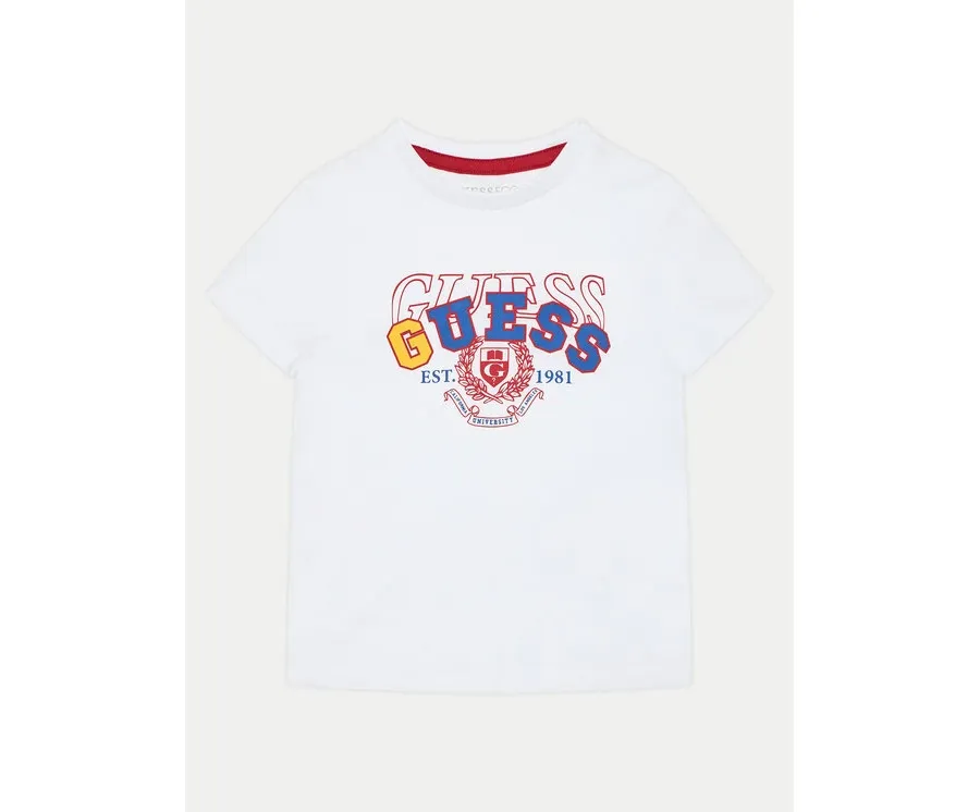 obrazek 1 Guess T-Shirt N5RI00 K8HM4 Biały Regular Fit