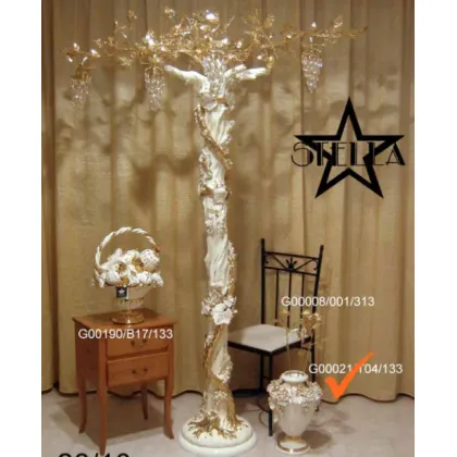 Picture A tasteful ceramic vase decorated with grapes