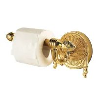 Zdjęcie Wyjątkowy wieszak na papier toaletowy w złotym kolorze – 3SC