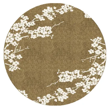 Zdjęcie Nowoczesny okrągły dywan w odcieniach beżu - Sartori Rugs