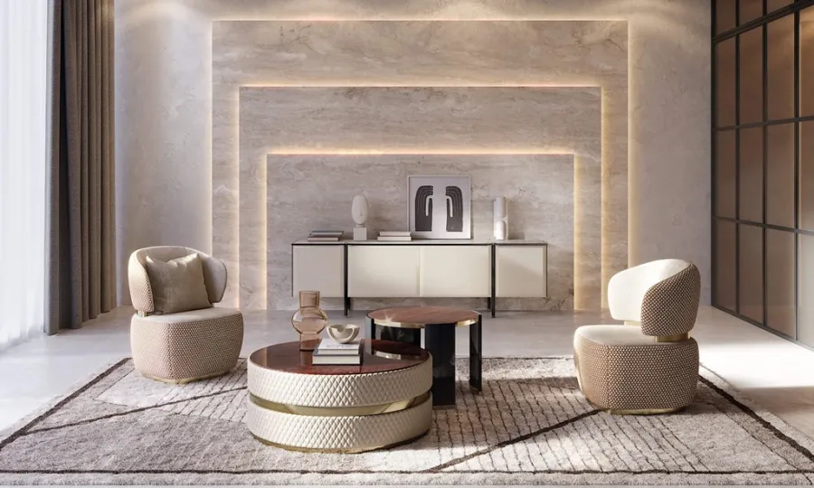 obrazek 9 Włoski fotel do salonu w stylu modernistycznym