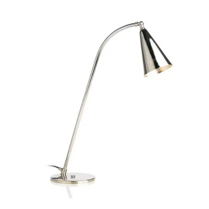Zdjęcie Unikatowa metalowa lampka z regulowanym abażurem