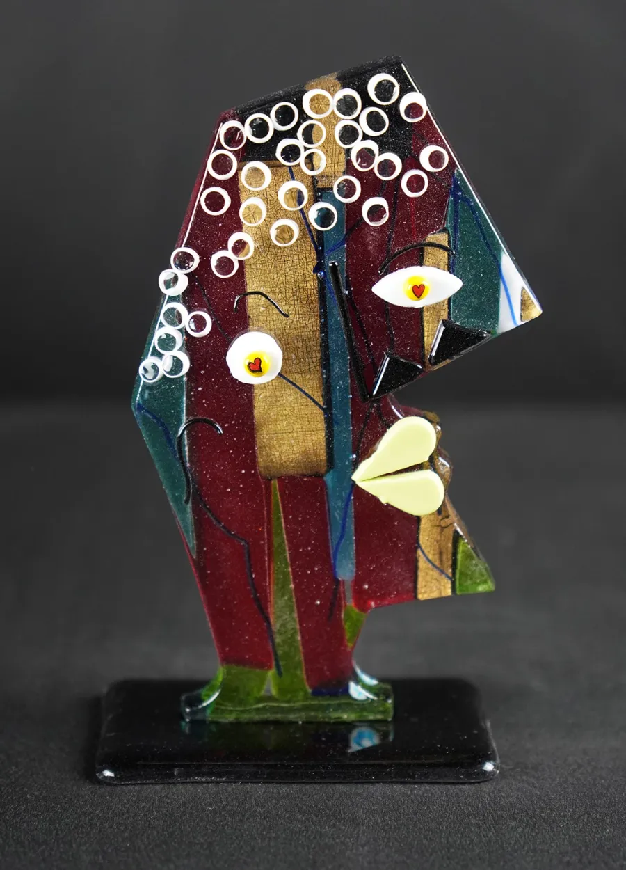 obrazek 1 Abstrakcyjny pop-art Picasso w szkle Murano