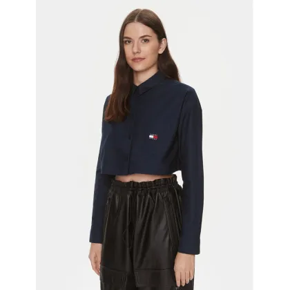 Zdjęcie Tommy Jeans Koszula Badge DW0DW17345 Granatowy Relaxed Fit