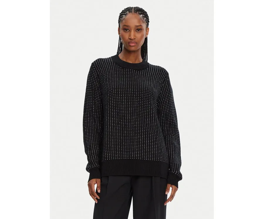 obrazek 1 MICHAEL Michael Kors Sweter MF46124F2G Czarny Regular Fit