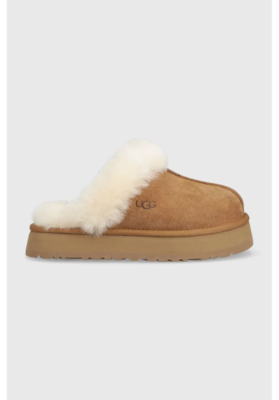 obrazek 1 UGG kapcie zamszowe W Disquette kolor brązowy