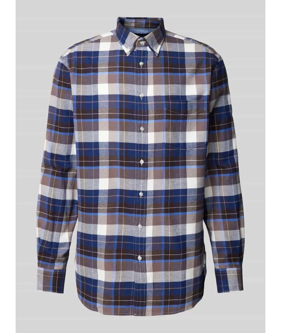 obrazek 1 Koszula casualowa o kroju regular fit z kołnierzykiem typu button down