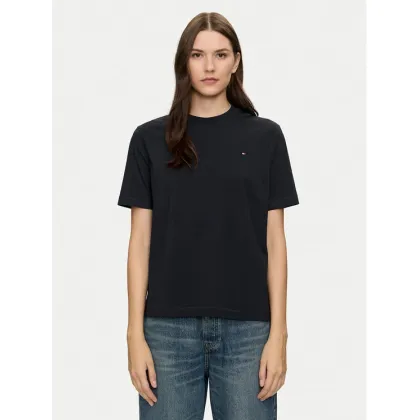 Zdjęcie Tommy Hilfiger T-Shirt Modern Flag WW0WW43597 Granatowy Relaxed Fit