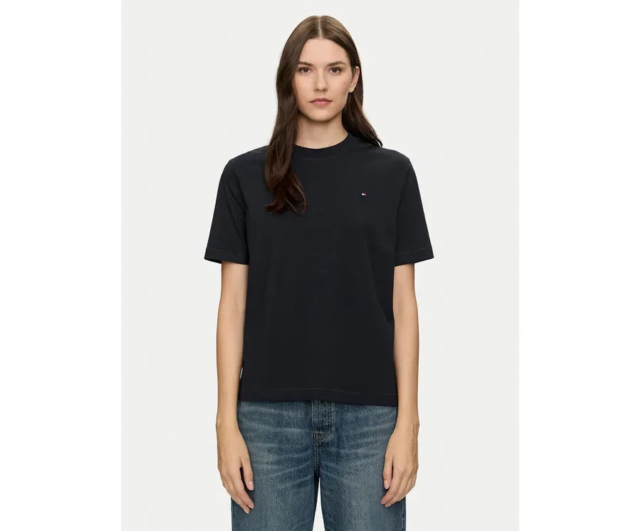 obrazek 1 Tommy Hilfiger T-Shirt Modern Flag WW0WW43597 Granatowy Relaxed Fit