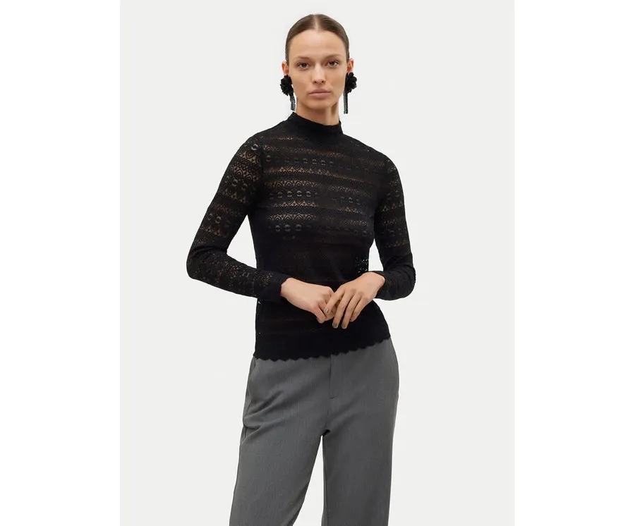 obrazek 1 Vero Moda Bluzka Zoe 10315443 Czarny Slim Fit