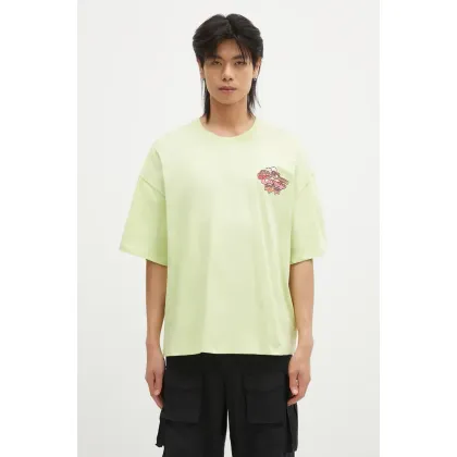 Zdjęcie Alpha Industries t-shirt bawełniany Candy Crew męski kolor zielony z nadrukiem 148509