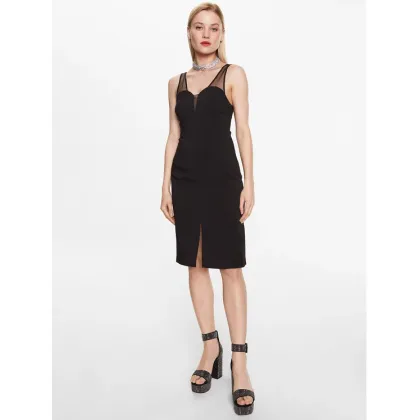 Zdjęcie Kontatto Sukienka koktajlowa NO1013 Czarny Slim Fit