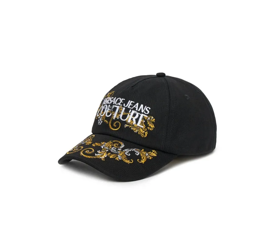 obrazek 1 Versace Jeans Couture Czapka z daszkiem 78VAZK17 Czarny