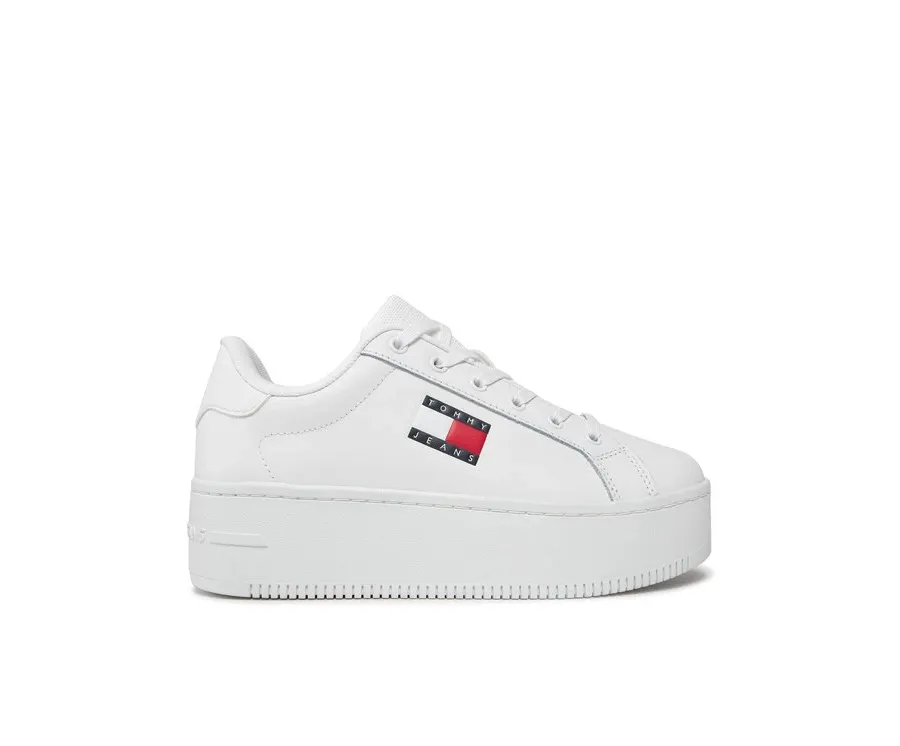 obrazek 1 Tommy Jeans Sneakersy Tjw Flatform Ess EN0EN02518 Biały