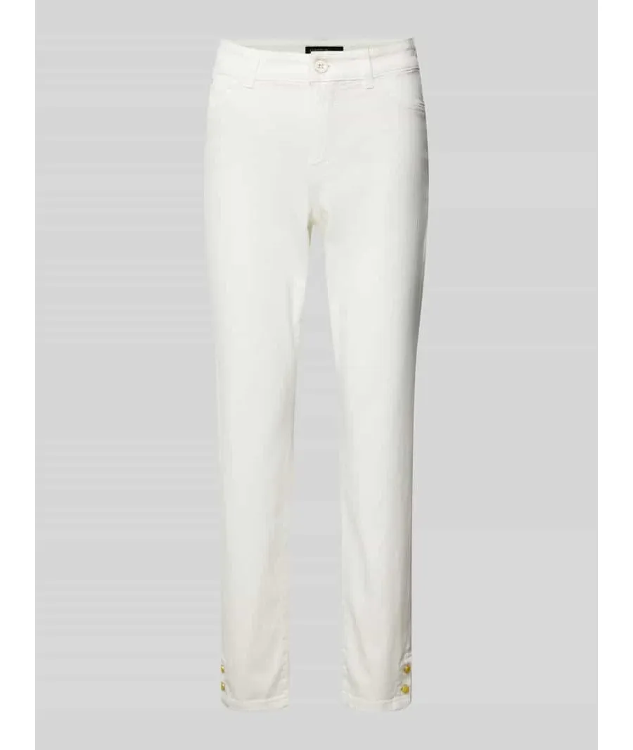obrazek 1 Jeansy o kroju slim fit w jednolitym kolorze