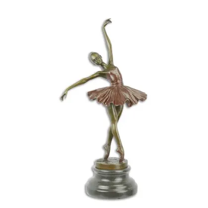 Zdjęcie Ekskluzywna rzeźba baleriny wykonana z brązu