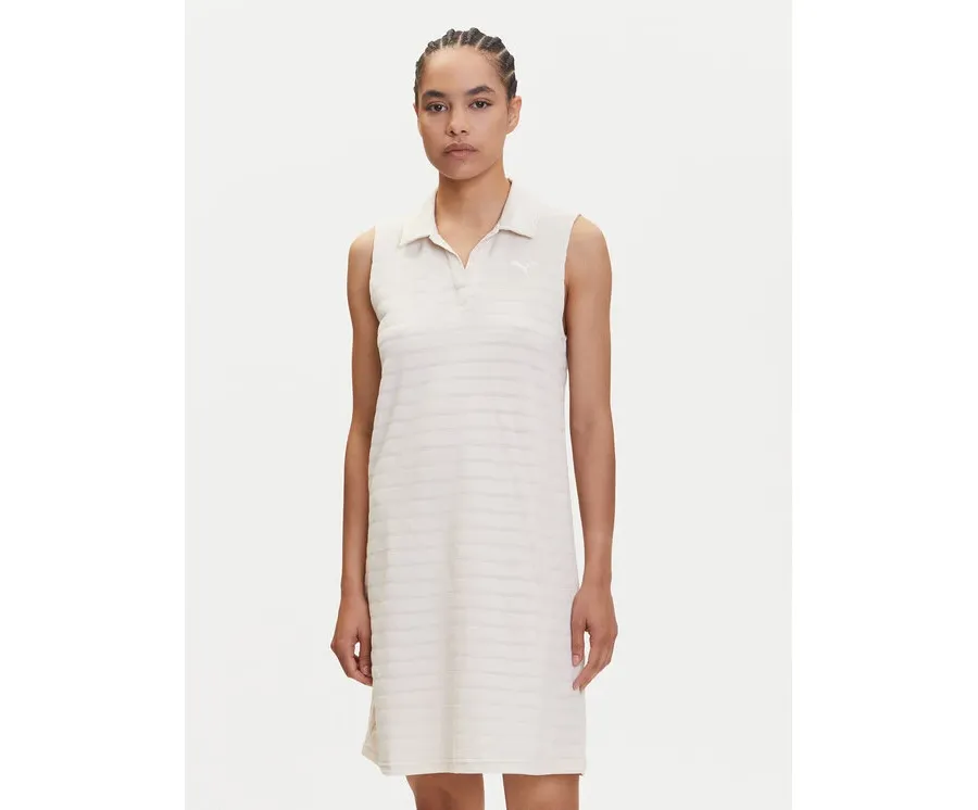 obrazek 1 Puma Sukienka codzienna Ess Elevated 685029 Beżowy Relaxed Fit