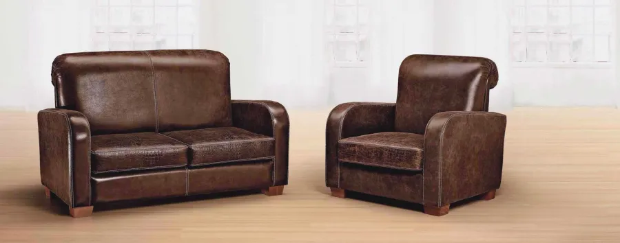 obrazek 1 Oryginalna skórzana sofa w stylu antycznym do salonu - Morello Gianpaolo