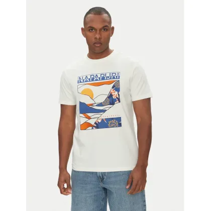 Zdjęcie Napapijri T-Shirt S-Valdor NP0A4IE6 Écru Regular Fit
