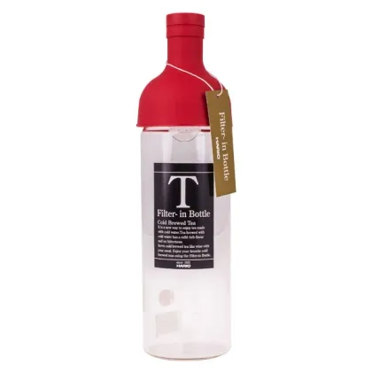 Zdjęcie Hario butelka z filtrem Cold Brew Tea - czerwona 750 ml HARIO