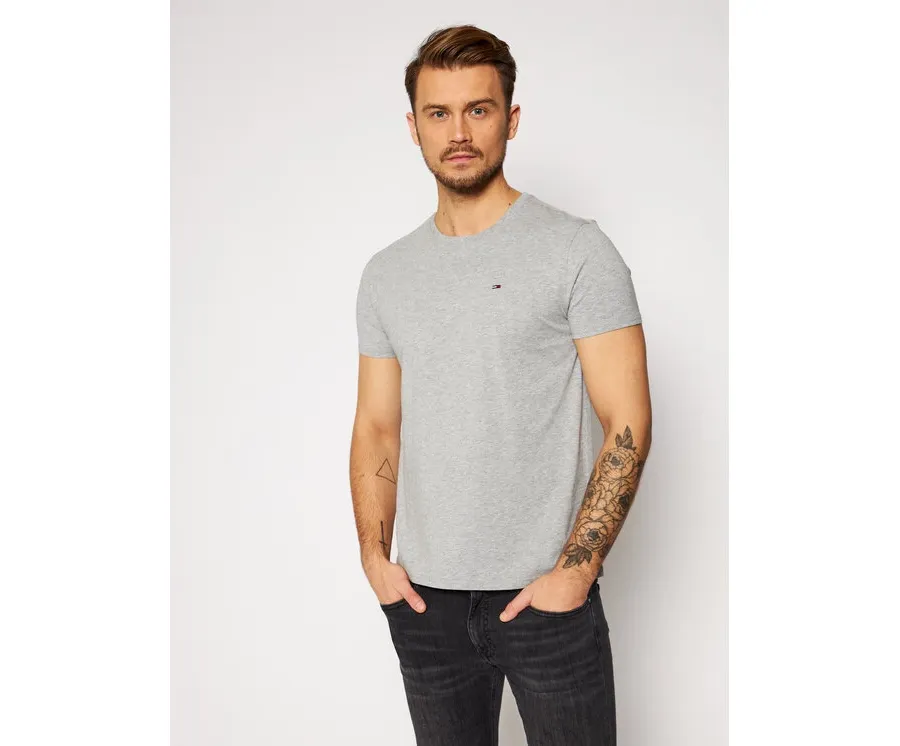 obrazek 1 Tommy Jeans T-Shirt DM0DM04411 Szary Slim Fit