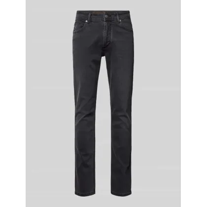 Zdjęcie Jeansy o kroju straight fit z detalem z logo