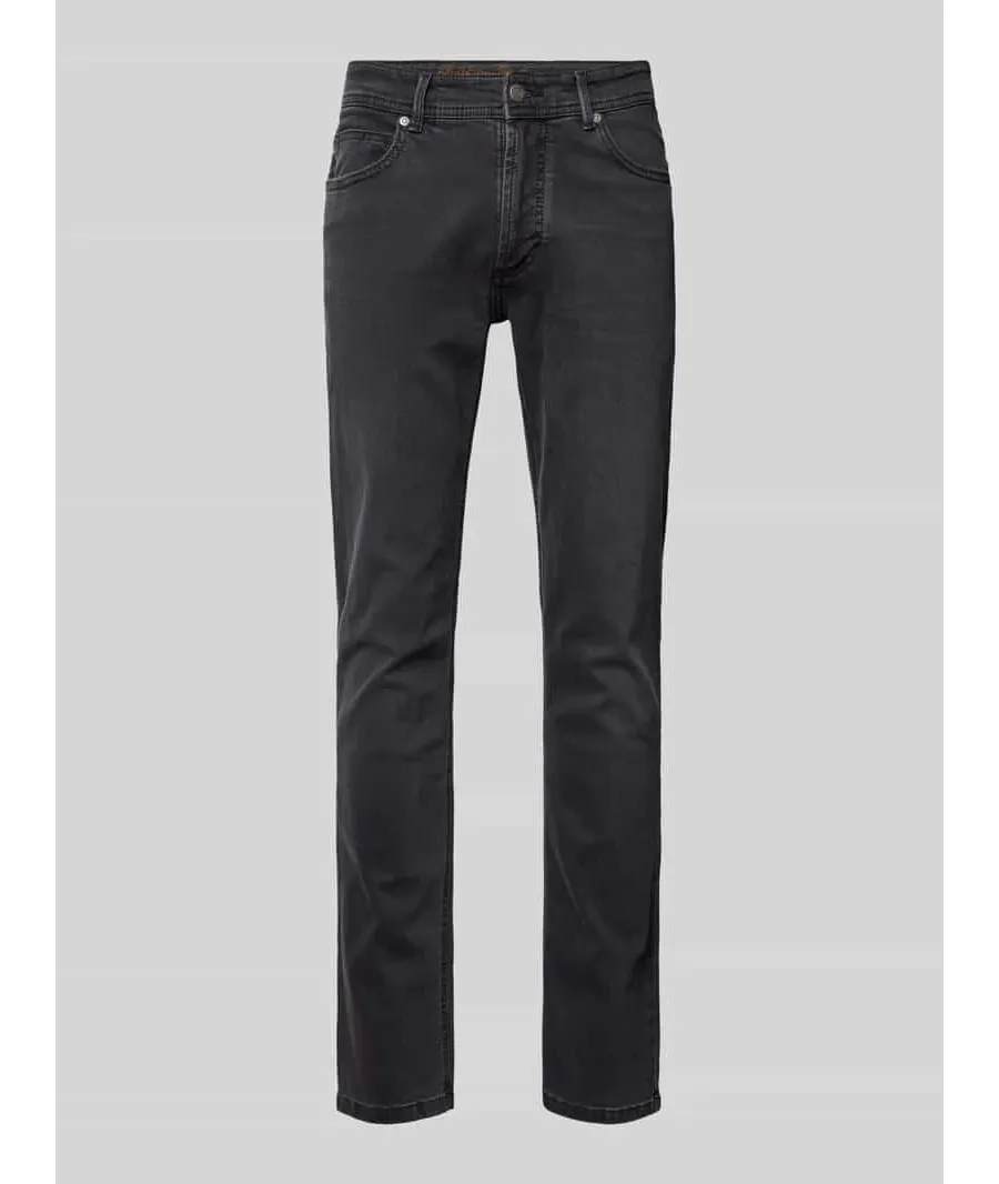 obrazek 1 Jeansy o kroju straight fit z detalem z logo