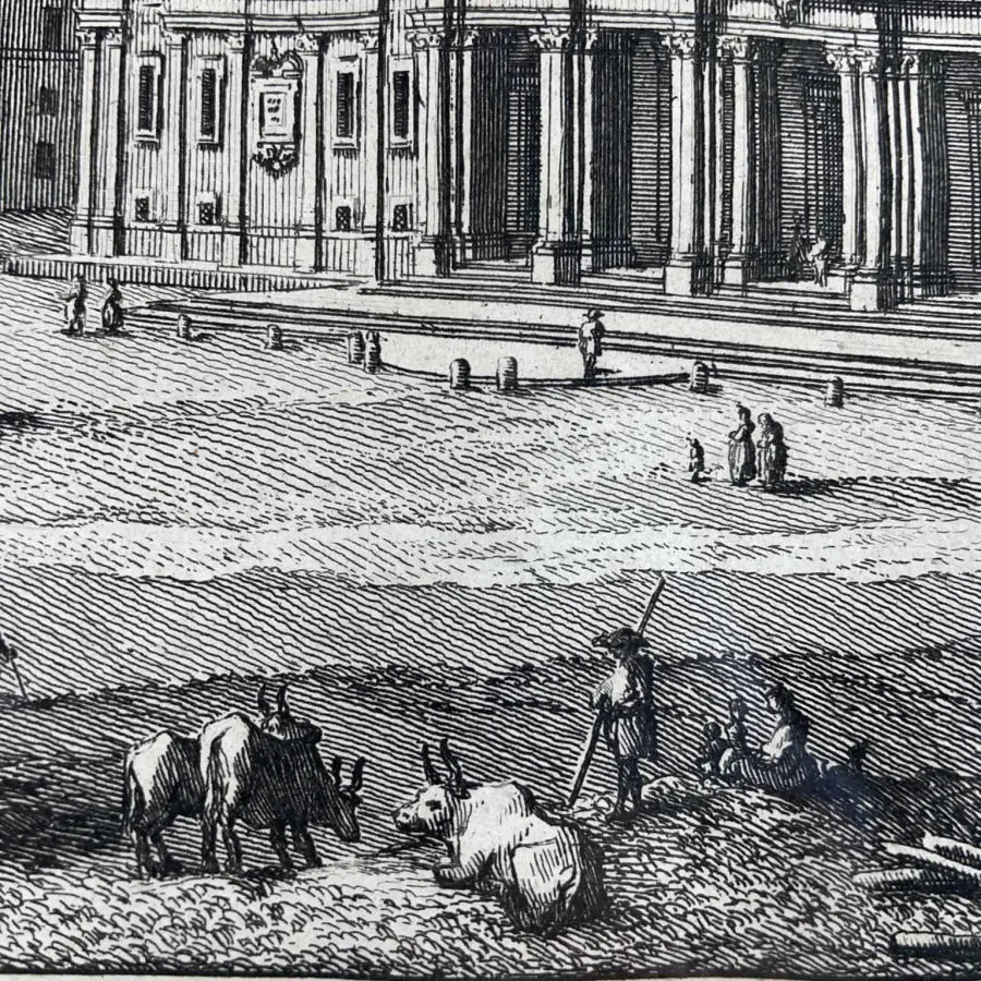 obrazek 3 Wydruk Bazyliki Santa Maria Maggiore z XVIII wieku