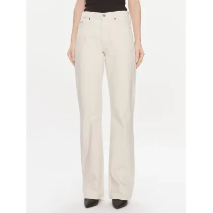 Zdjęcie Calvin Klein Jeansy Mid Rise Relax Bootcut Ecru K20K206308 Biały Slim Fit