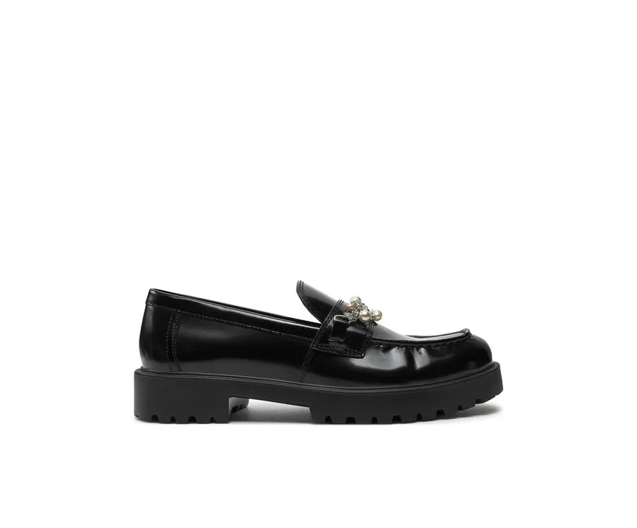 obrazek 1 Tory Burch Lordsy Embellished Classic Lug Loafer 165828 Czarny