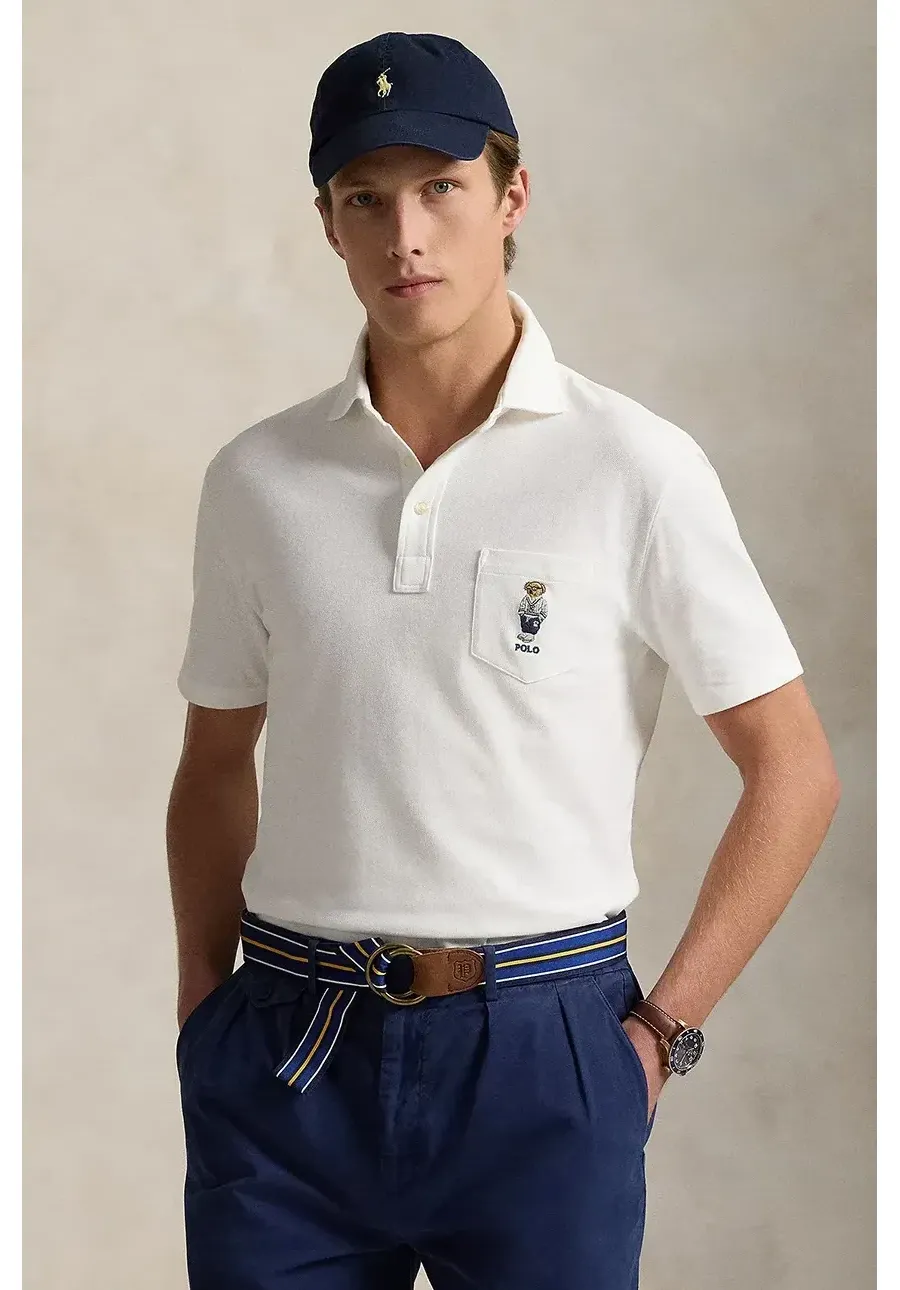 obrazek 1 Polo Ralph Lauren polo bawełniane kolor biały gładki 710963818