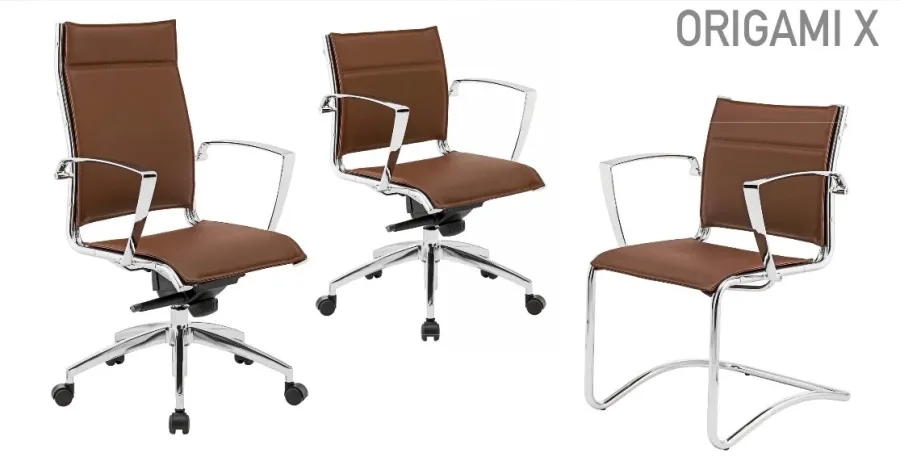 picture 1 Modern leather armchair on wheels