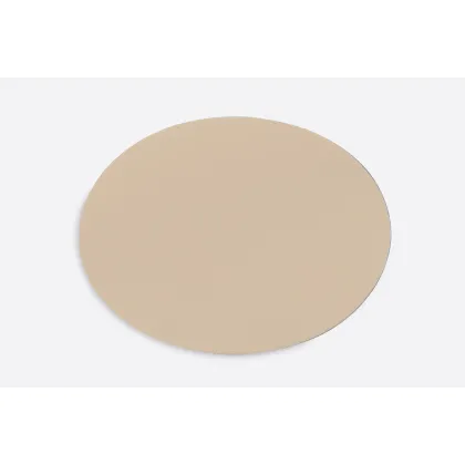 Picture Luxurious round table or desk pad in beige and white - for the office