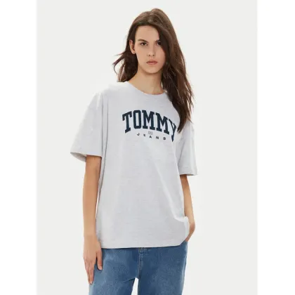 Zdjęcie Tommy Jeans T-Shirt Varsity DW0DW18403 Szary Oversize