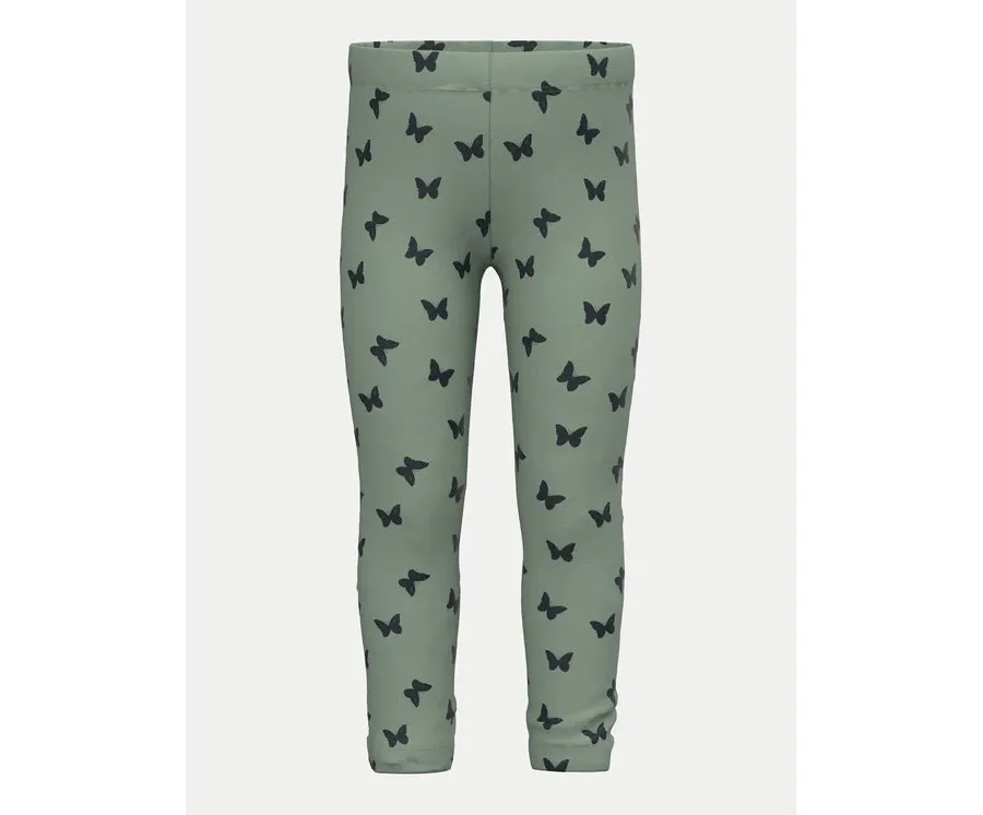 obrazek 1 NAME IT Legginsy 13225451 Zielony Slim Fit