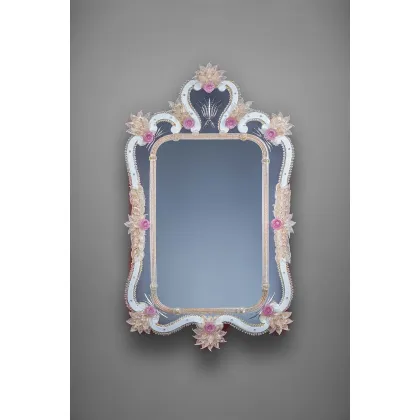 Zdjęcie Unikalne lustro weneckie ze szkła Murano